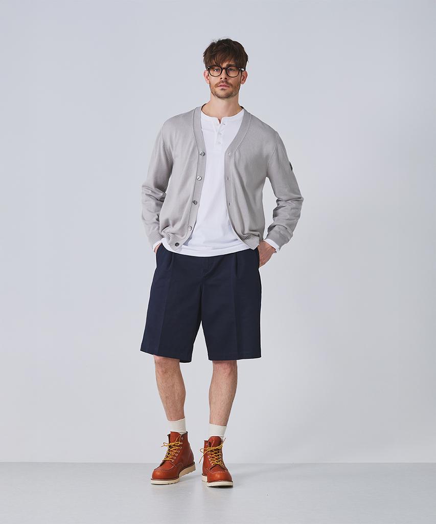 Geonjiulleunseu Cotton Single-Pleat Chino Shorts Collection