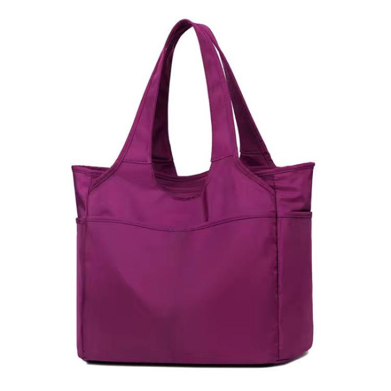 Women's Large Capacity Multi-Compartment Canvas Tote Bag