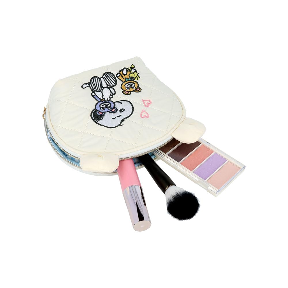 Stationery Snoopy Goods S2337452 Sun-Star Pouch, Round, Pastel,