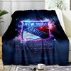New York Crest Blanket Flannel Throw for Sofa, Indoor, Camping, Living Room, Office, Chair, And Bed Soft Birthday Gift