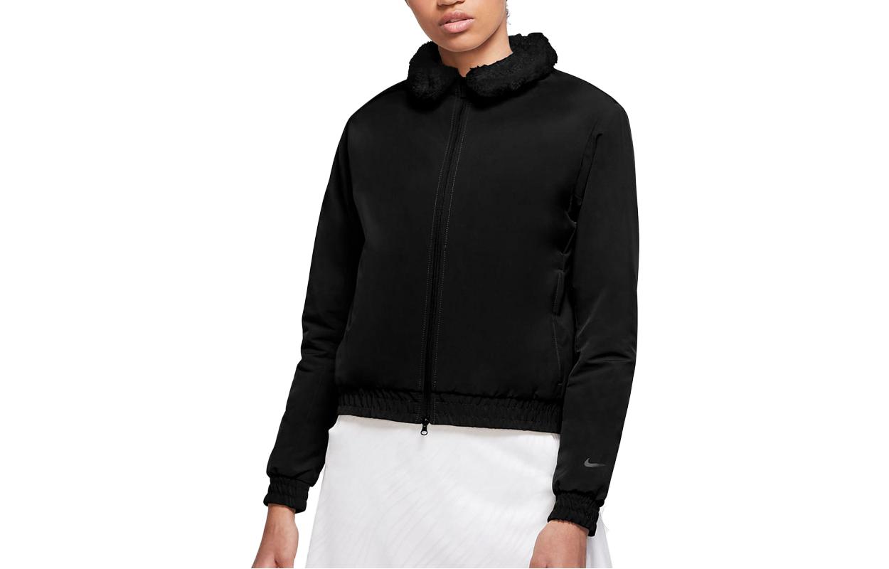 Nike Cropped Coats Women s Black Lapel Moderate CK5859-010 XS