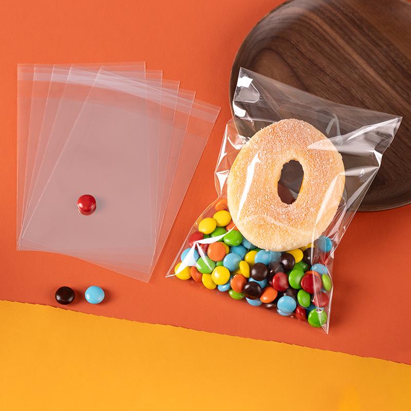 Clear Self-Adhesive OPP Bag for Candy, Snack, or Bread Packaging
