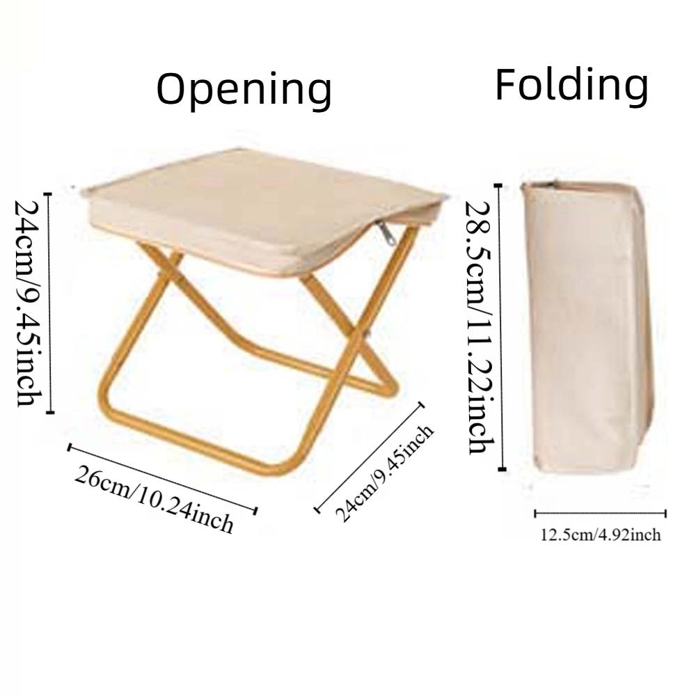 Ultra-light Portable Zipper Campstool Anti-splash Water Camp Chair Outdoor Picnic Bench  Fishing