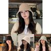 Fisherman Solid Color Cap For Women Autumn Winter Knit Warm Sunshade Unisex Travel Accessory