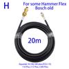 Sewer Washer High Pressure 20m Drain Water Cleaning Hose Pipe Sewer Jet Nozzle For Karcher Interskol Huter Nilfisk Stihl Bosch