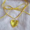 Unique Crystal Heart Necklace Fashion Sweet Cool Heart Clavicle Chain Lace Up