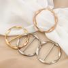Maglietta Cravatta Clip Spilla Fibbia da Cintura Anello Versatile per Vestiti Supporto Avvolgente Moda Cerchio Rotondo Metallico Fibbia a Clip