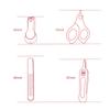 Newborn Baby Nail Scissors Baby Nail Care Tools Kids Safety Portable Nail Scissors Trimmer Tweezers with Box Kids  Nail Art  Set
