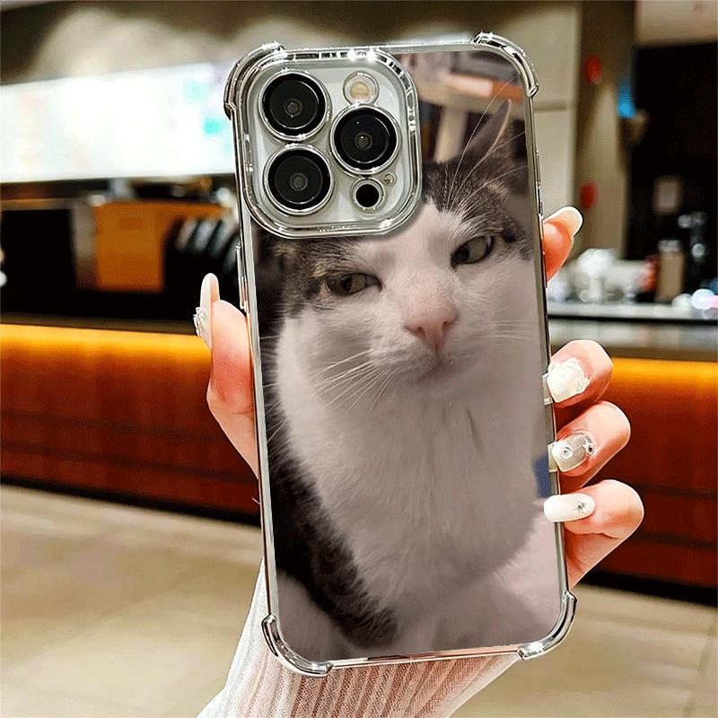 

Смешные мемы с домашними кошками Мягкий чехол для телефона Для iPhone 15 16 17 Air 14 Pro Max 16E Plus 13 12 Mini Покрытие Защита от падения Fundas iPhone 14