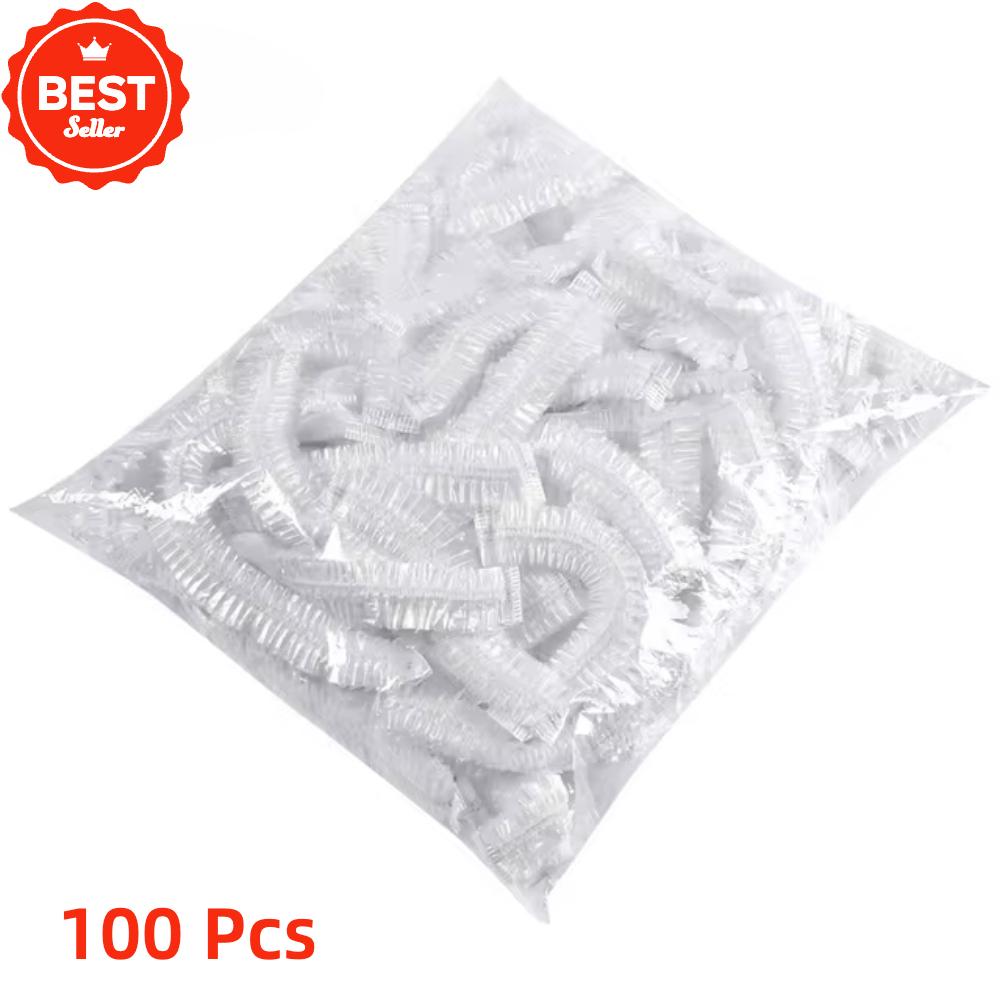 100Pcs Food Grade Elastic Plastic Wrap Disposable Cover Bags Kitchen Fruit Vegetable Storage Fresh