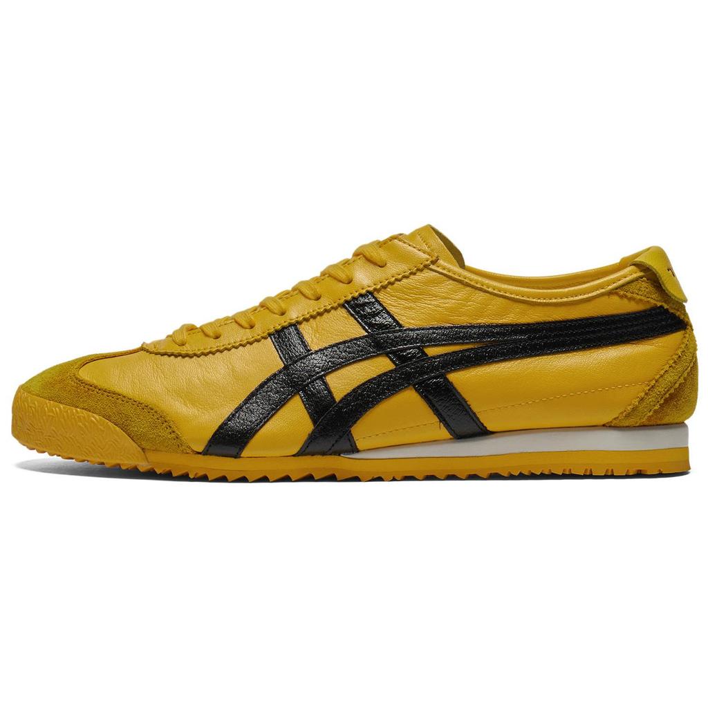 Onitsuka Tiger Mexico 66 Comfortable Soft Non-Slip Wear-Resistant Low-Top Casual Shoes Unisex sneaker Yellow Black 1183C319-750