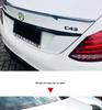 Mercedes C-Class W205 Coupe 4-Door AMG C63-Style Carbon Fiber No-Drill Rear Spoiler by Brabus
