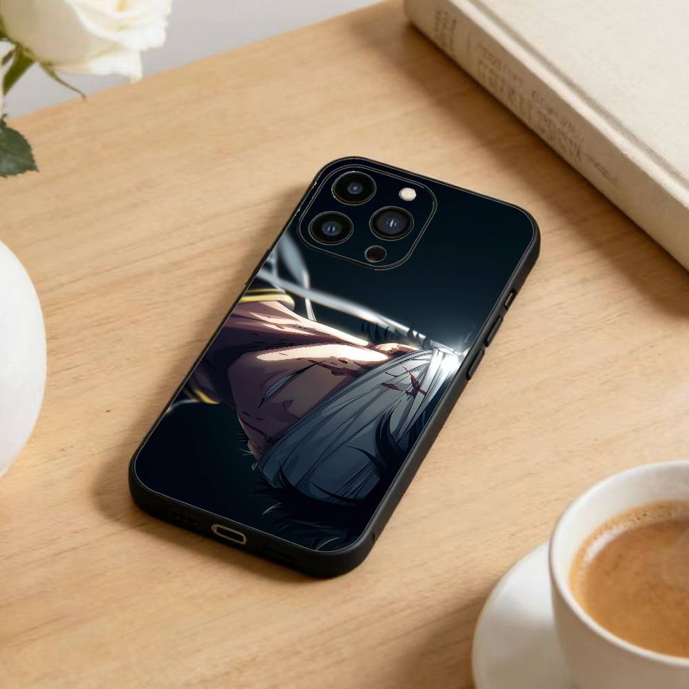 D-Record of Ragnarok Anime Phone Case For iPhone 17 16 15 14 13 12 Max Plus Silicone Black Cover