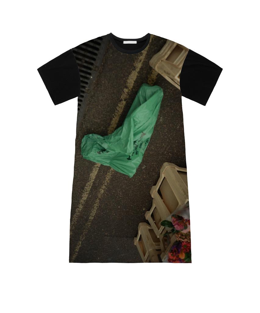 Seen Photo Printing Very Long T-Shirts (Road)