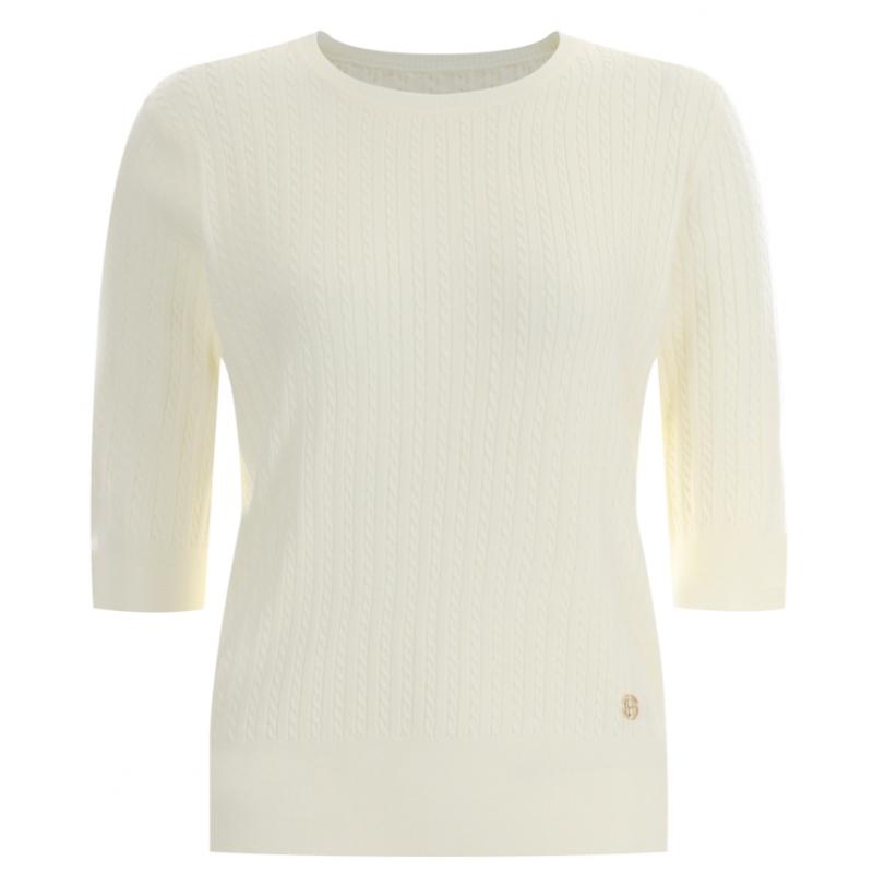 Shop Women 5 8 Sleeve Regular Fit Summer Tencel Knit Tee Frb Wkn 11906 Navy