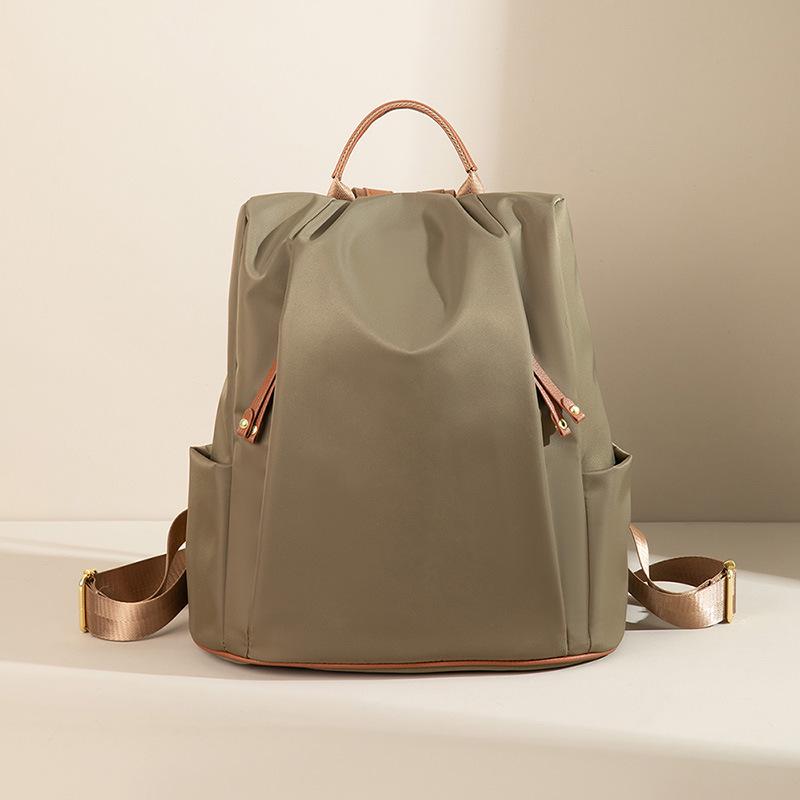 Women's Color Block Nylon Oxford Backpack - 2025 Fashion, Lightweight & Large Capacity for Travel & Commuting