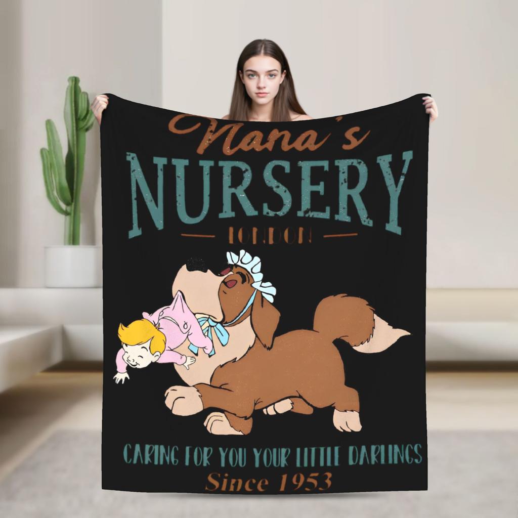 Peter Pan Tinker Bell Blanket  Wool Awesome Warm Throw Blankets for Bedding Lounge  Winter