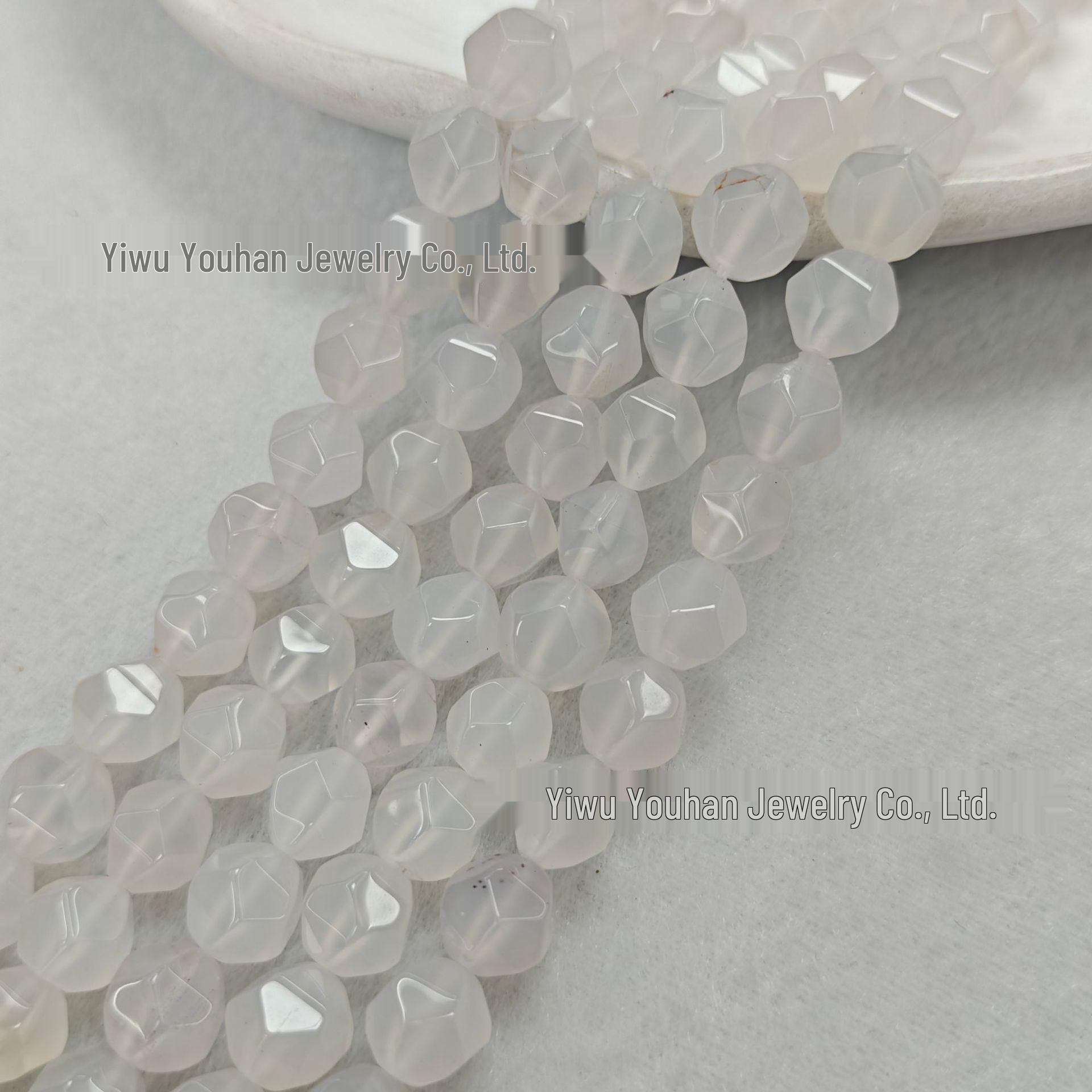 

Серый Агат Ромб Алмазной огранки Бусины 6-10мм DIY Ручная работа Полуфабрикаты Аксессуары 6mm, approx. 38cm