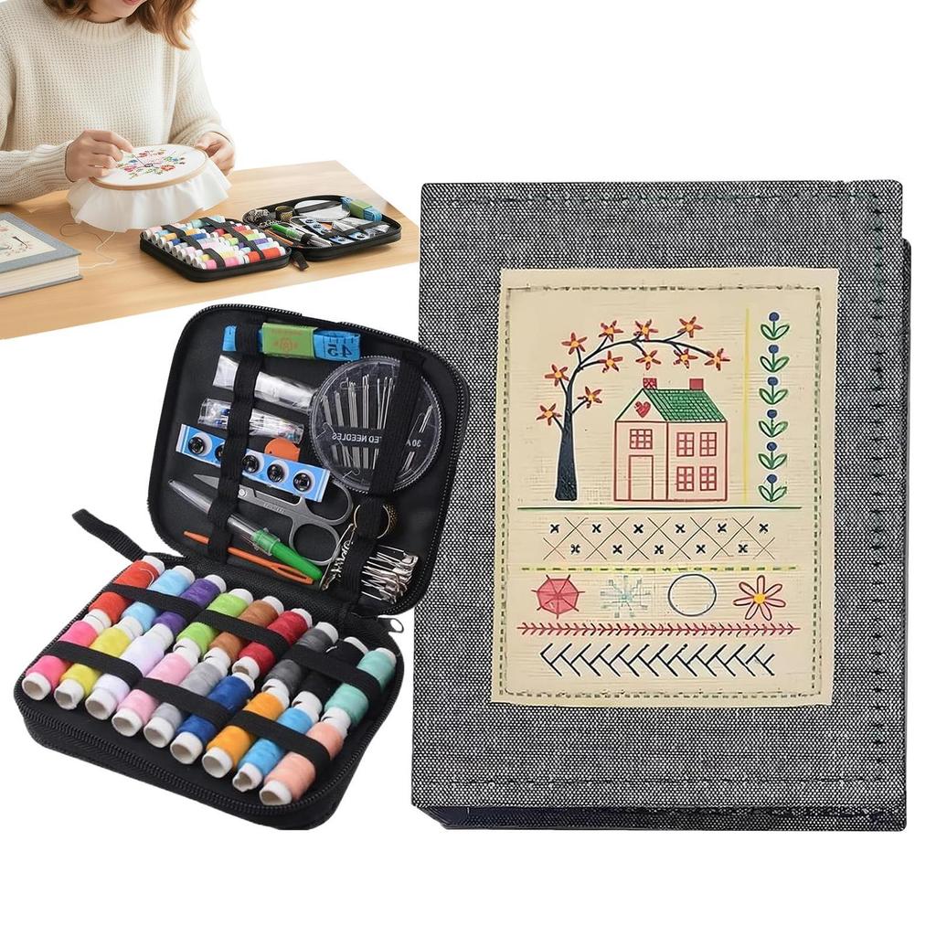 Embroidery Needle Guide With 143 Stitches Sewing Practice Guide Embroidery Stitches Book Hand Sewing Guide For Beginners