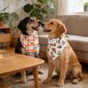 Bavette de chien pour Pâques avec motifs Lapin & Carotte, Foulard réversible pour animaux de compagnie pour tenues de fête