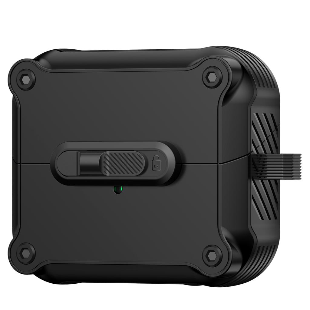 For Samsung Galaxy Buds3 Pro/Buds3 Case TPU+PC Earphone Cover with Front Lock Carabiner Clip