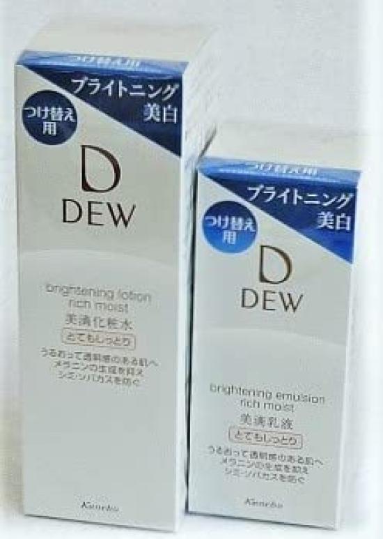 

как сменный блок осветляющего лосьона DEW Brightening Lotion Emulsion Very Moist [продается набор] и