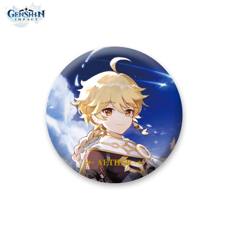 Authorized By MiHoYo 58mm Genshin Impact Theme Serie Character Badges