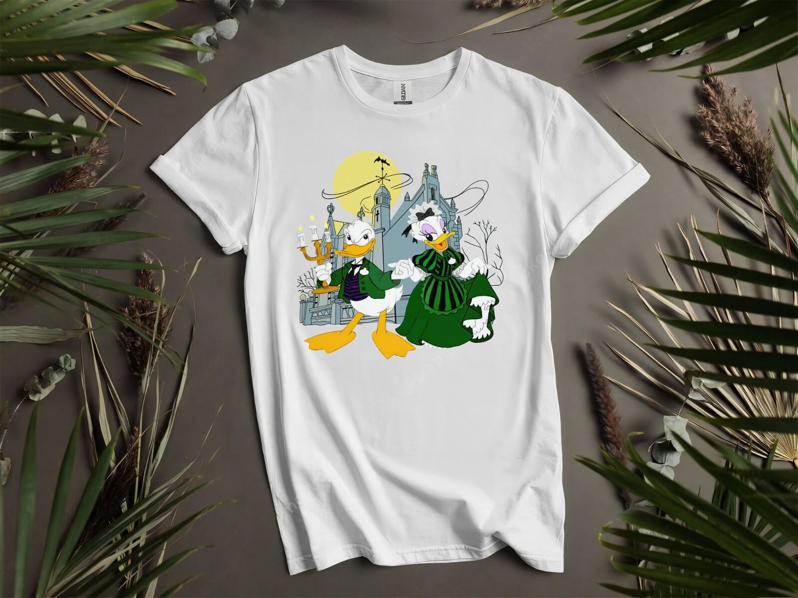 Haunted Mansion Donald Daisy Cosplay Butler Hoodie Tshirt Men Women Unisex AD713 2XL