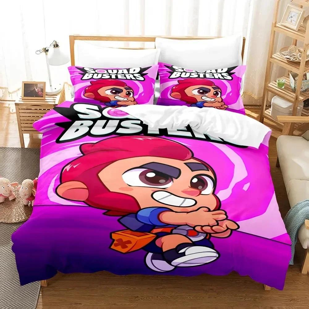 Fashion Game S-Squad Busters Beding Set Single Twin Ful Quen King-Sized Dimensionsd Dimensions Bed Linen Set Adult People Kid Bedrom Duvet Cover Set
