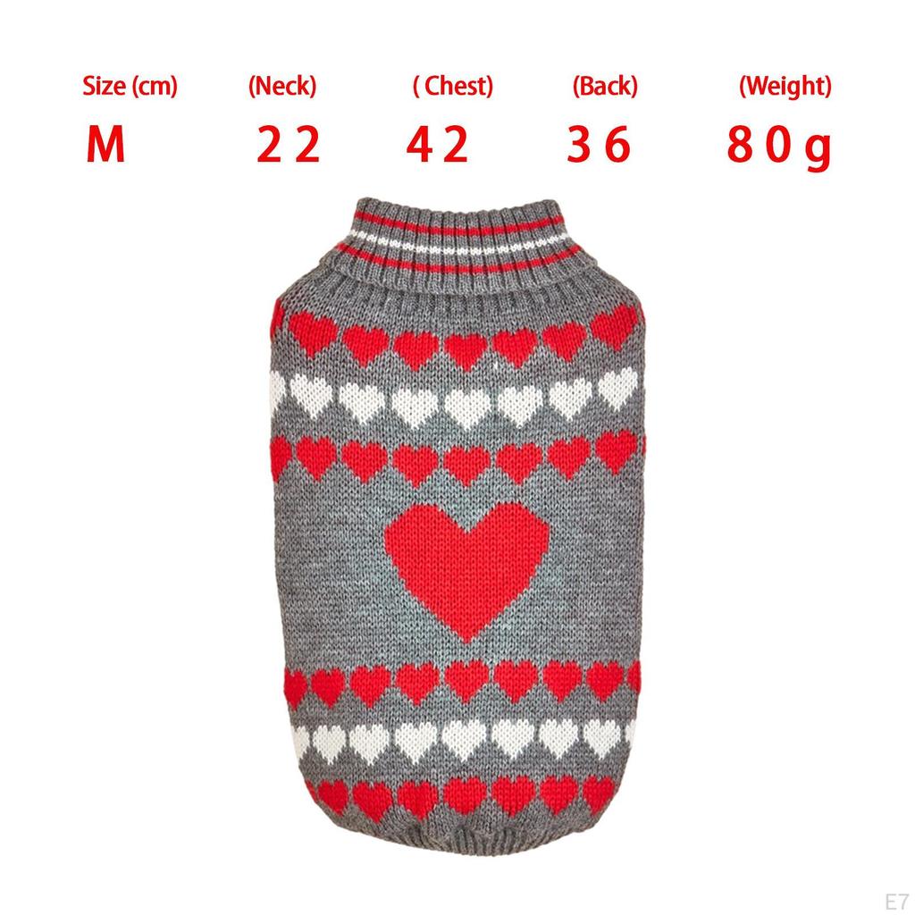 Gemütliche Valentinstags-Pullover für Hunde - Warme und stylische Strickware für Haustiere
