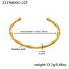 Stainless Steel Bamboo Joint Openable Bracelet - Unique European & American Design, High-Quality Texture