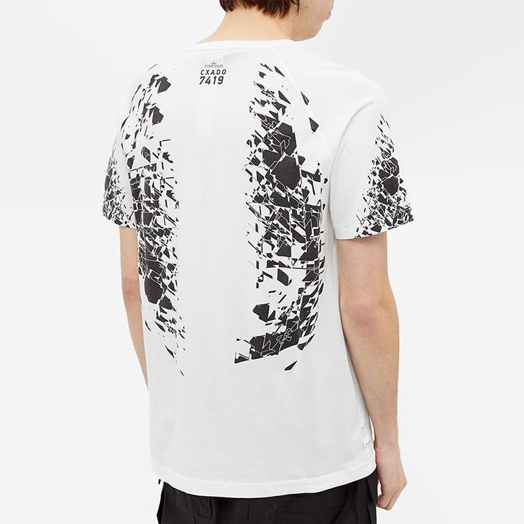Stone Island Shadow Project Fragment Print Short Sleeve T-Shirt Men Tops 741920610-V0099