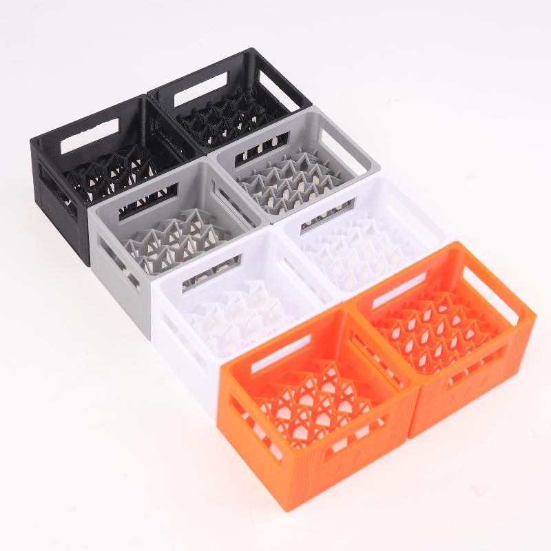 3D Printed Beer Crate Style Battery Storage Case No. 5 Aa No. 7 Aaa Battery Basket Stackable Batteries Storage Box Home Decor