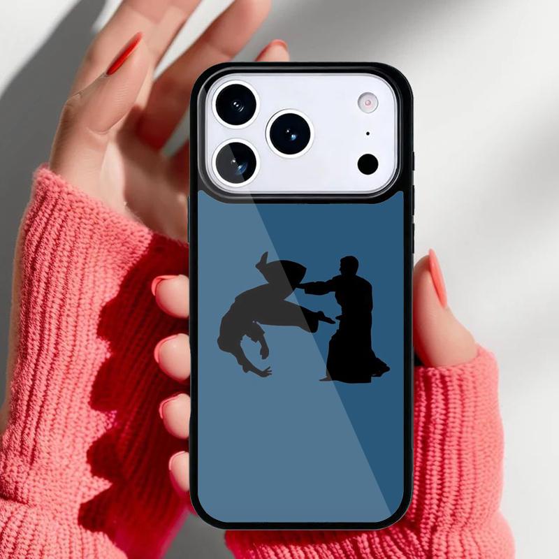 Aikido Japanese Martial Phone Case for iPhone 17 16 15 14 13 Pro Max Back Cover for 12 11 Pro Coque