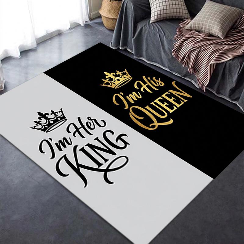 2025 New King&Queen Carpet Rug for Living Room Bedroom Home Sofa Decoration,Kids Play Non-slip Floor Mat9