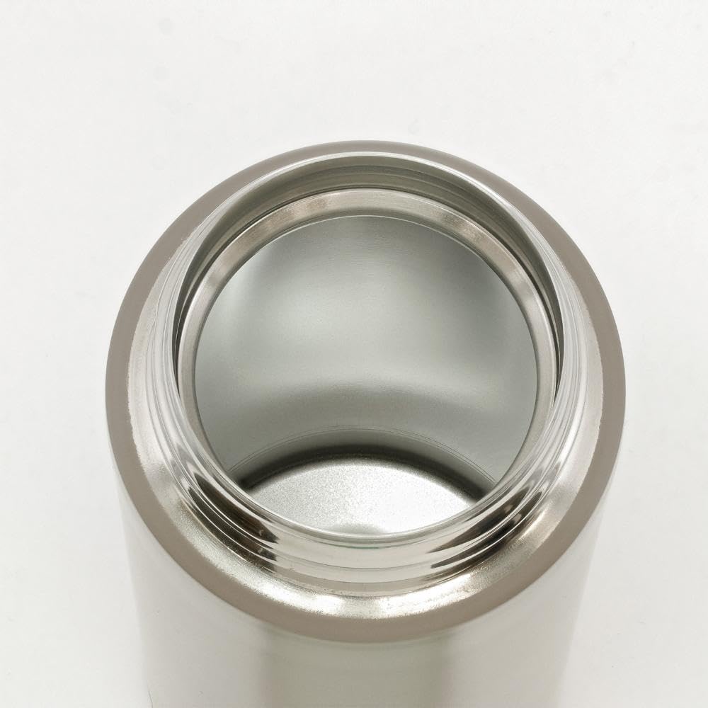 Bestco Mug Screw Vacuum Stainless Stainless Steel Cafe Bottle Bottle, Top, 500ml, Cold/Hot Insulated, Double-Layered Walled, Brown, Steel, NQ-354,