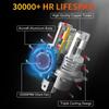 2pcs High Power H4 Car Light Headlight 12v 80w 12000lm Auto Lights LED Bulb Turbo Headlamp White High Low Beam Auto Halogen Lamp
