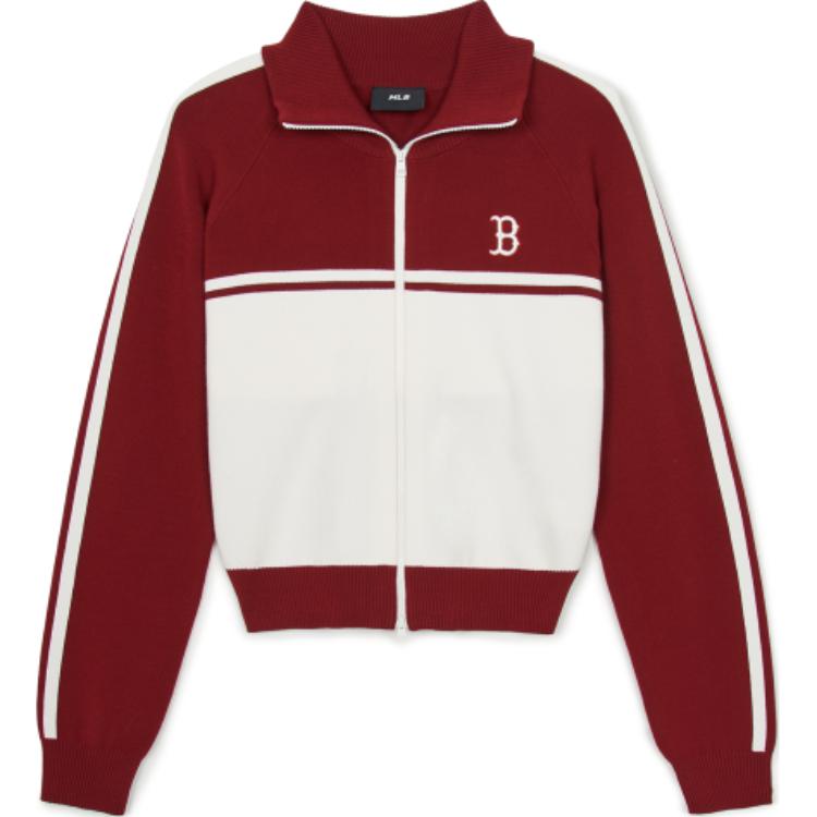 New MLB VARSITY BOSTON RED SOX Jackets & Coats Women's Burgundy 3FKCV0144-43WIS