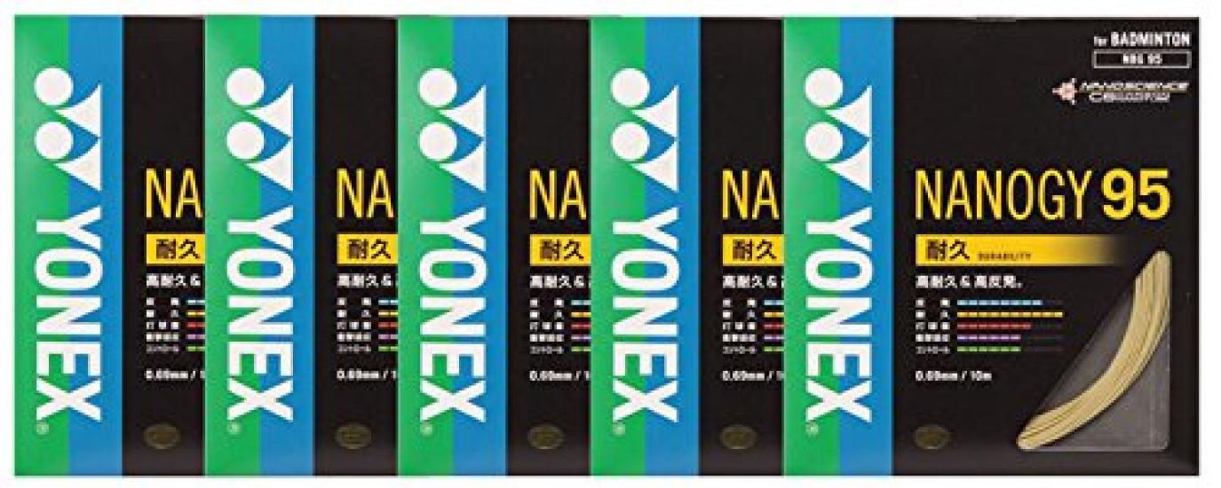 

YONEX Nanogy 98 Бадмінтонна струна 5 комплектів натягу Cosmic Gold NBG98-528-5SET