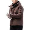 SAUCONY Thick Woven Hooded Zipper Jacket Down Coat Men Jackets Chestnut-Brown SC2240210A-CO56
