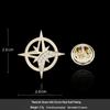 Starlight Zirconia Cross Brooch: Men's & Women's High-End Lapel Pin with Anti-Exposure Buckle.