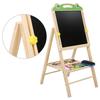 Table à dessin en bois - Modèle grenouille - Double face - Pour enfants - Écologique et portable