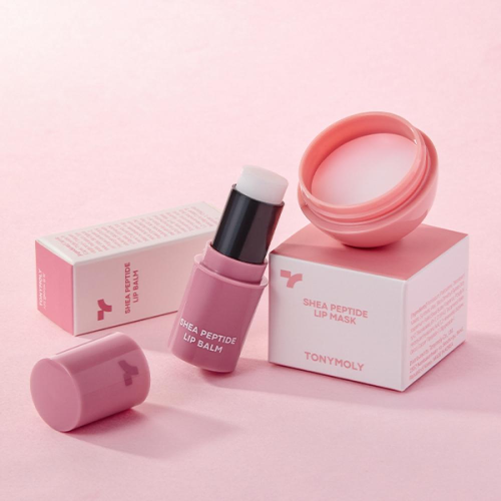 Tonymoly Набор: Бальзам для губ с пептидами ши и Маска для губ FREE