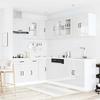 11 Piece Kitchen Cabinet Set Kalmar High Gloss White Wood Based Panel