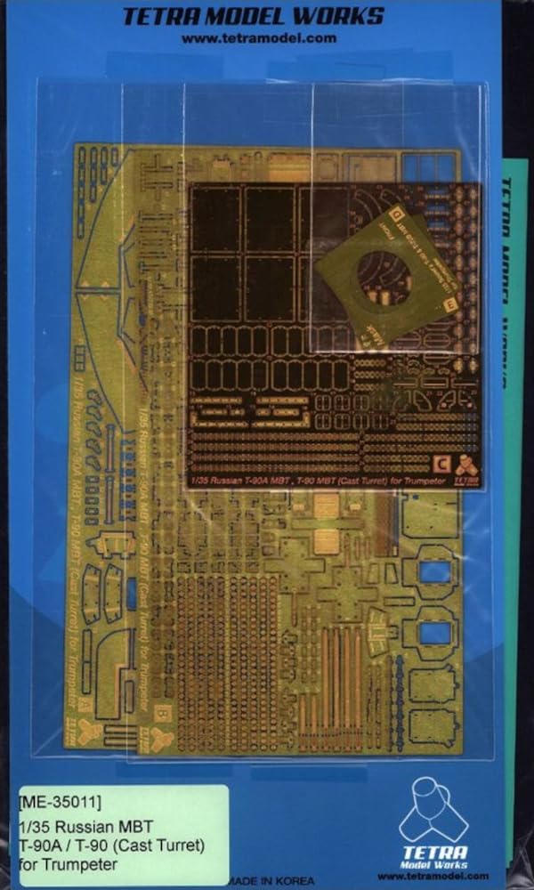 

Tetra Model масштаб ME Серия Российский танк Пластиковые детали для модели ME3511 1/35 Т-90А/Т-90 (TR)
