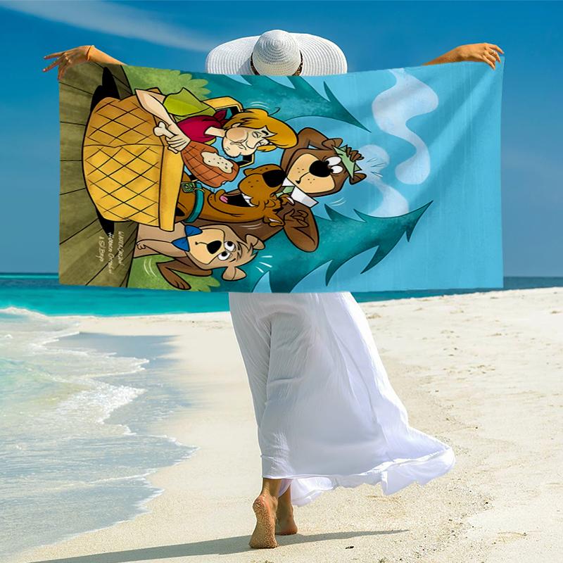 Yogi Bear Show Fashion Beach Towel: Ideal for Summer Adventures Soft, absorbent and quick drying suitable for swimming and bathing
