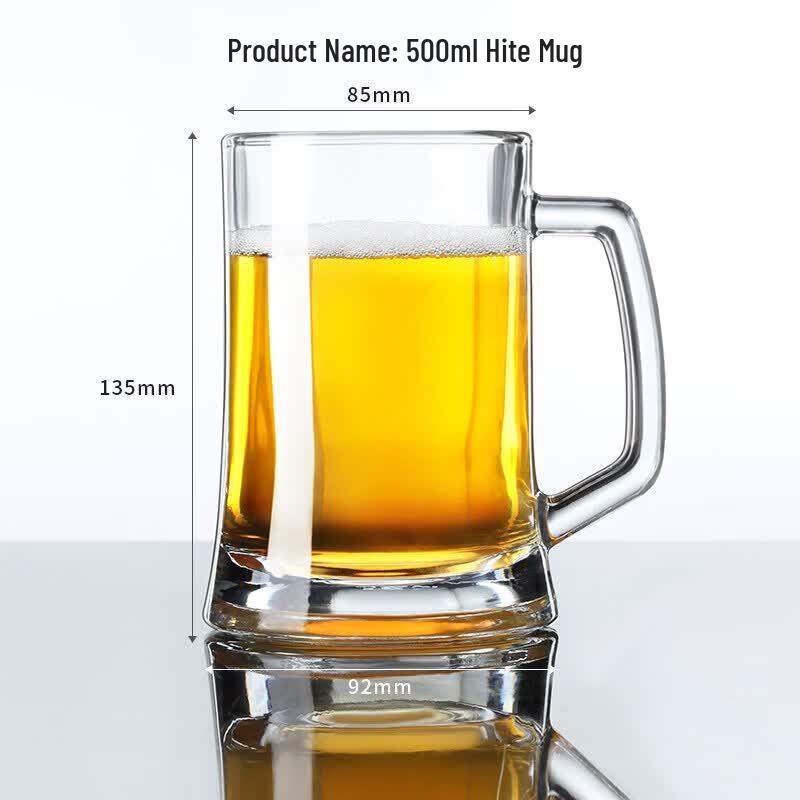 Hero 1000ml Pineapple Glass Beer Mug