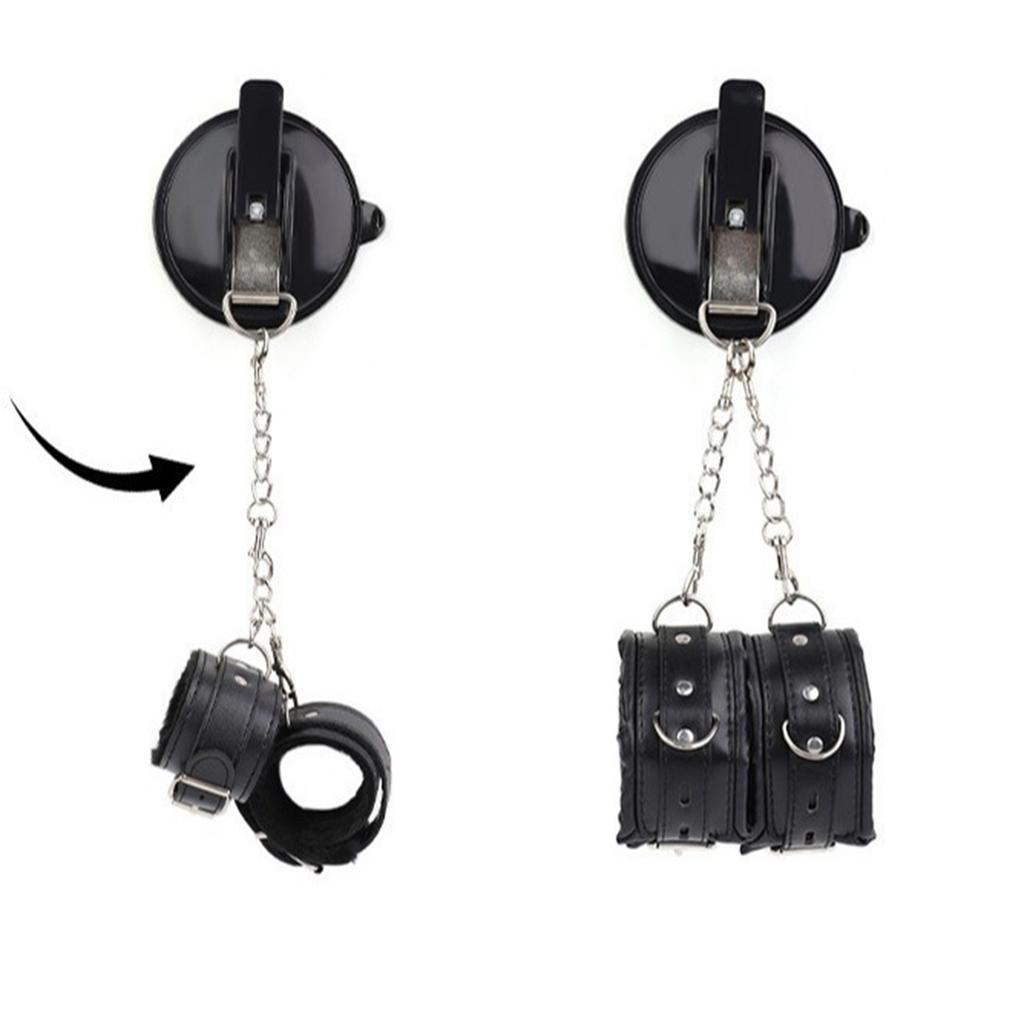 Couple Bathroom Sex Toys Sauction Cup Handcuffs  Hand Restraint Bondage Gear Adult Sex Game Handcuffs 18+ Sex Toy Shop