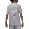 Jordan Back Print Pattern Sport Casual Round Neck Short Sleeve T-Shirt Men Tops Grey FB7469-091