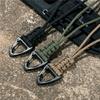 Parachute Cord Carabiner Nylon Lanyard Backpack Key Ring Woven Paracord Keychain Hand-Woven Starp